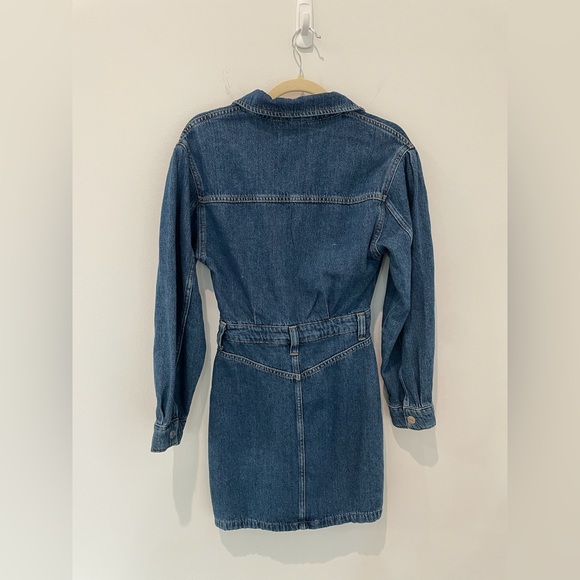 Mango Denim Mini Dress, Size 2 - Picture 4 of 14